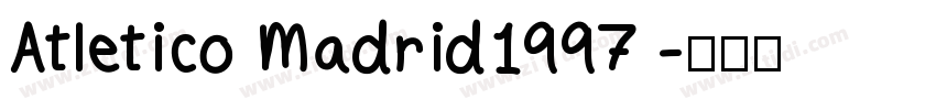 Atletico Madrid1997 字体转换